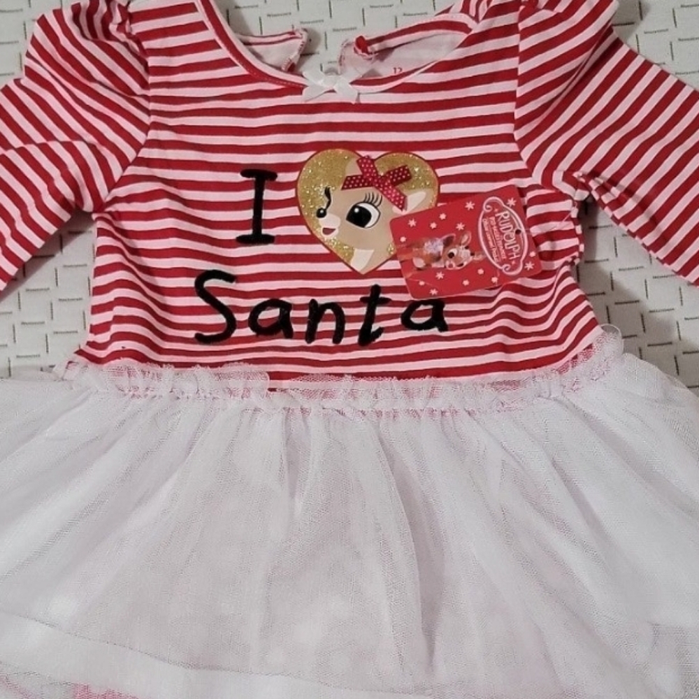 NWT Rudolph the Red Nosed Reindeer Christmas Outfit. Size 12 months! - Picture 9 of 10
